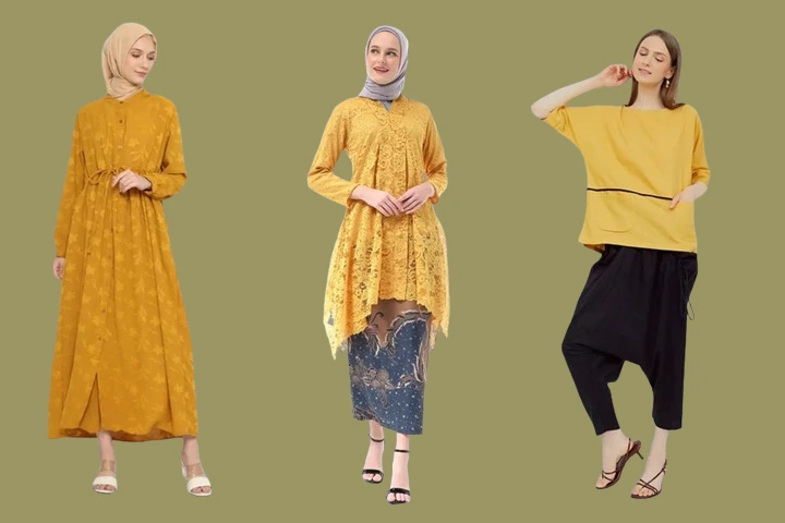 Baju Warna Kuning Cocok Dengan Jilbab dan Celana Warna Apa?