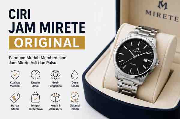 8 Ciri Jam Mirete Original Yang Wajib Diketahui