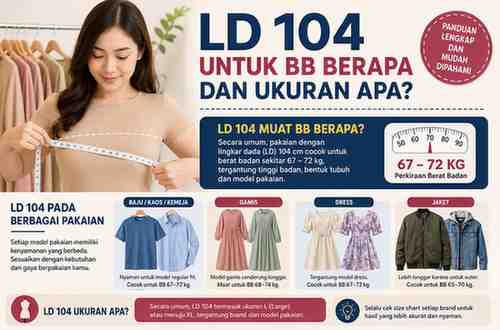 LD 104 Untuk BB Berapa dan Ukuran Apa