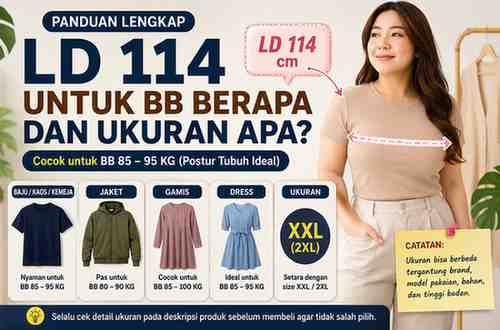LD 114 untuk BB Berapa & Ukuran Apa