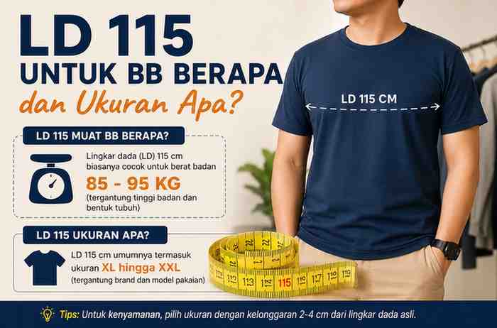 LD 115 Untuk BB Berapa dan Ukuran Apa
