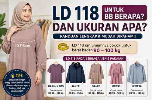 LD 118 Untuk BB Berapa & Size Apa