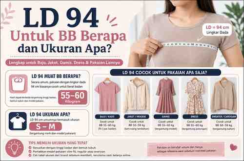 LD 94 untuk BB Berapa dan Size Apa