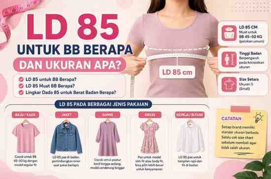 Lingkar Dada (LD) 85 untuk Berat Badan (BB) Berapa