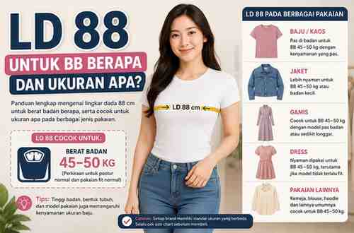 Lingkar Dada (LD) 88 untuk BB Berapa Sih