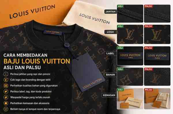 Cara Membedakan Baju Louis Vuitton Asli dan Palsu