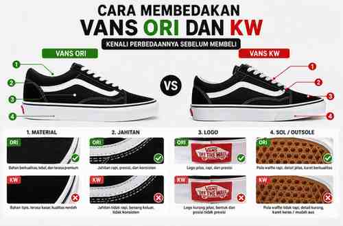 Cara Membedakan Vans Ori dan KW yang Harus Diketahui