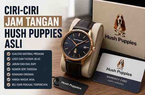 Ciri-Ciri Jam Tangan Hush Puppies Asli dan Palsu