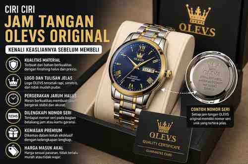 Ciri-Ciri Jam Tangan Olevs Original, Kenali Keasliannya Sebelum Membeli