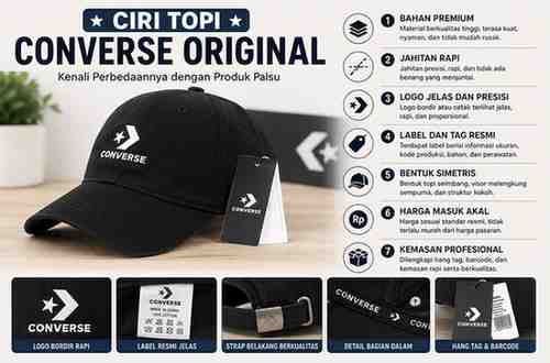 Ciri Topi Converse Original, Kenali Perbedaannya dengan Produk Palsu
