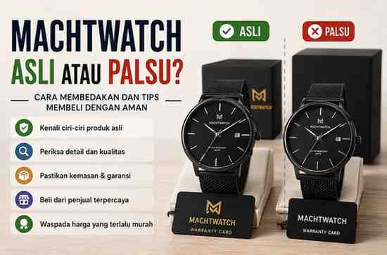 Ini Perbedaan Machtwatch Asli atau Palsu