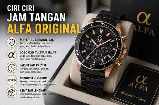 Ketahui Ciri Ciri Jam Tangan Alfa Original