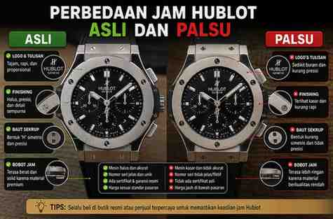 Perbedaan Jam Hublot Asli dan Palsu
