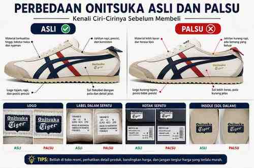 Perbedaan Onitsuka Asli dan Palsu, Ini Bedanya!
