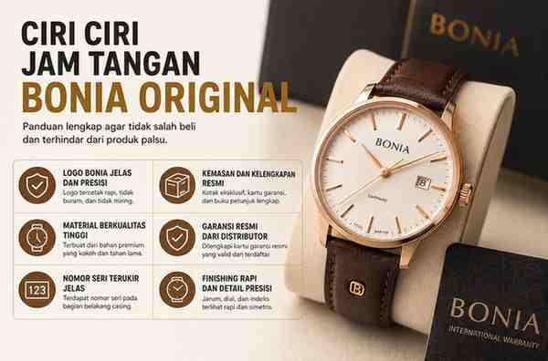 Wajib Tahu Ciri Ciri Jam Tangan Bonia Original