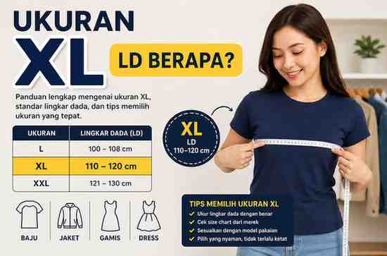 Ukuran XL LD Berapa